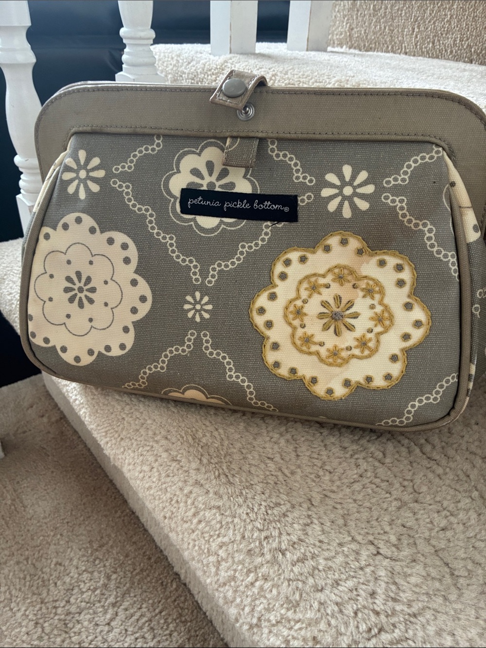 Petunia Pickle Bottom Cross Town Clutch. Diaper Bag
